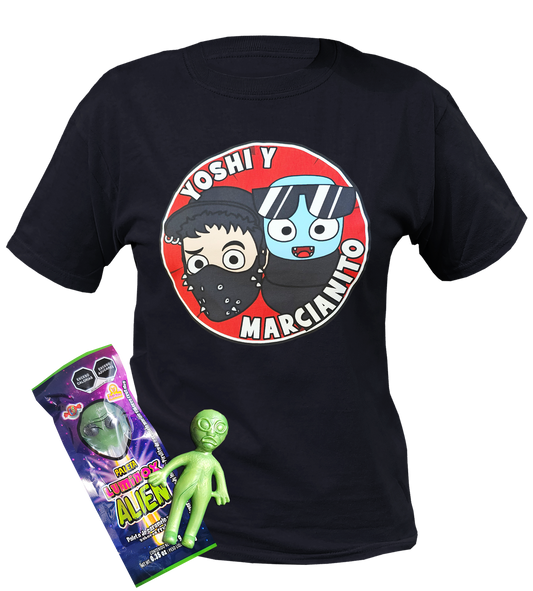 PLAYERA de YOSHI y MARCIANITO
